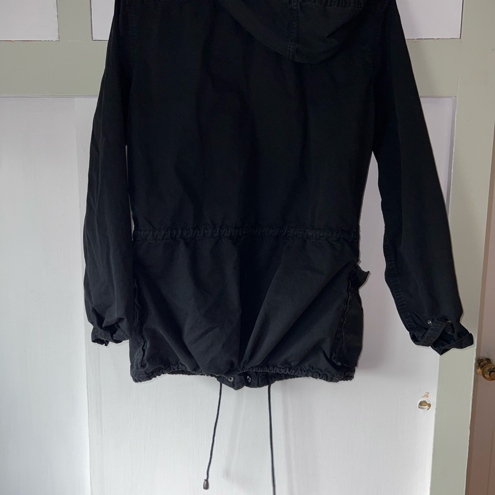 Buffalo David Bitton Hooded Black Cargo Jacket - Women’s S - Picture 4 of 11